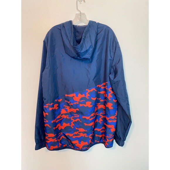 Russell Athletic Mens Windbreaker XL Blue Camouflage Full Zip Up Lightweight - Picture 4 of 6